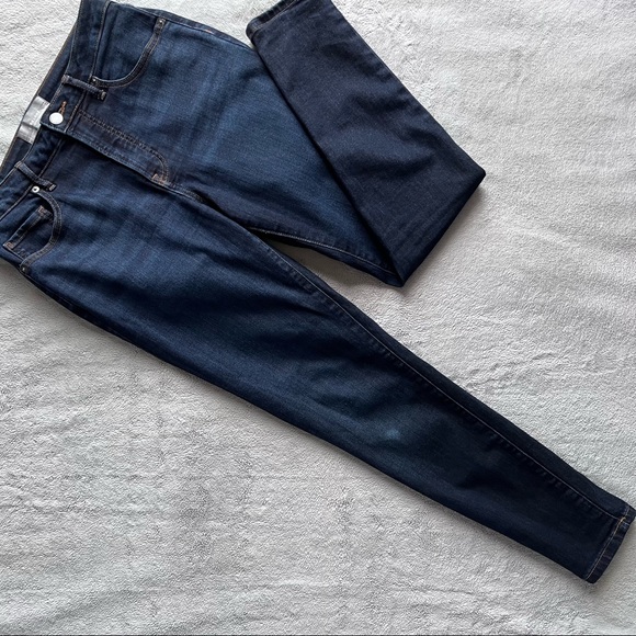 Everlane Denim - Everlane The Curvy High-Rise Stretch Denim Skinny Jean Dark Blue Wash Sz 29